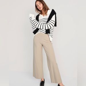 High-Waisted Pull-On Pixie Wide-Leg Pants for Women